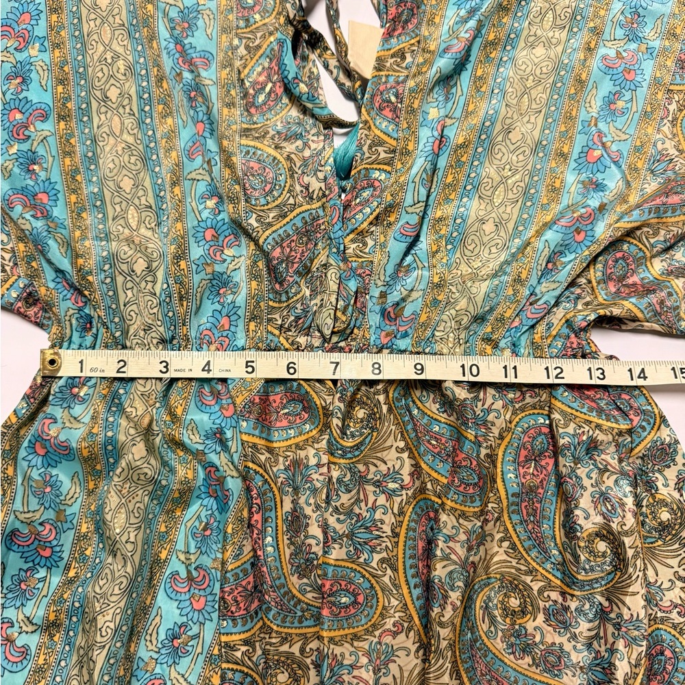 Mariposa Vibrant Paisley Beach Dress Size S. Excellent Condition - Picture 7 of 7